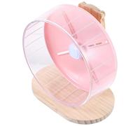 MOBUTOFU Silent Small Pet Exercise Wheel for Hamsters and Chinchillas with Stable Abs and Wood Construction, Compact Design that Increases Activity Level and Does Not Occupy Space,