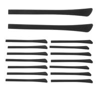 MOBUTOFU Silicone Eyeglass End Tips Replacement Anti-slip 12 Pairs Black