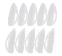 MOBUTOFU Silicone Eyelash Perming Curler Shield Pads and 10 Pairs with Straight Groove Lines Reusable Eyelash Curler Shield Pads Women Makeup Application