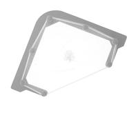 MOBUTOFU Sink Mesh Bag Holder with Filter Bags Adhesive Corner Rack for Kitchen Sink Trash Storage Stable Triangular Plastic Design for Vegetables and Fruit Draining