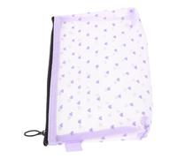 MOBUTOFU Small Mesh Cosmetic Bag Travel Makeup Pouch for Women with Multifunctional Storage and Breathable Nylon Netting, Stylish Lavender Toiletry Organizer for Everyday Use and Travel