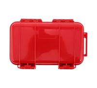 MOBUTOFU Small Waterproof Storage Box for Phones and Valuables, Lightweight Abs Material Dry Case with Watertight Seal, for Outdoor Sports and Camping, Red Travel Gear Protector