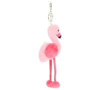 MOBUTOFU Soft Plush Flamingo Keychain Pendant with Charming Cartoon Design for Women and Cute Kawaii Bag Accessory for Backpacks Keys and Tote Bags Gift for Birthdays and Valentine S Day