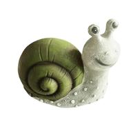 MOBUTOFU Solar Resin Luminous Snail Decor Outdoor Garden Ornament Weatherproof Creative Decorative Statue for Patio Lawn and Park Lighting