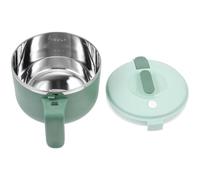 MOBUTOFU Stainless Steel Bento Lunch Box with Handle Design and Lid, 1.2l Capacity Microwave Safe Food Container for Salads and Fruits, Anti-Slip Compact Bowl for Household Use and Kitchen