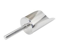 MOBUTOFU Stainless Steel Scooper Ice Metal Scoop for Home Bar Use, Lightweight Multi-Functional Metal Food Scooper for Rice and Flour, Smooth Rounded Utility Scoop