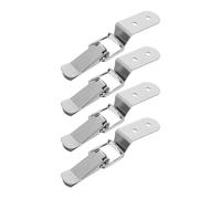 MOBUTOFU Stainless Steel Toggle Clasp 4Pcs Spring Loaded with Screws for Toolbox, Cabinet and Wood Case Latch Lock