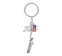 MOBUTOFU Statue of Liberty Keychain Charm Usa Flag Design Backpack Ornament for Travelers York Souvenir Accessory Symbol of Freedom Patriotism