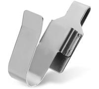 MOBUTOFU Steel Drill Holder Belt Clip for Electrician Tool Strong Load-bearing Power Tool Holder with Silver Finish Sturdy Holster for Securely Holding A Variety on The Job