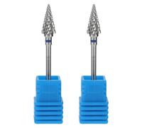 MOBUTOFU Steel Nail Grinding Bits and Cuticle Removal for Gel Polish Removal 2pcs Sturdy File Drill Bits for Comprehensive Nail Care and Home Use