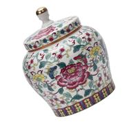 MOBUTOFU Storage Canister for Storage and Tabletop Decorations 1000ml Ceramic with Enamel Finish, Portable Size Design Keeps Tea Bags and Loose Tea Fresh and Dry in Kitchen or Dining