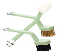 MOBUTOFU Stovetop Cleaning Brush Set 3Pcs Sturdy Kitchen Brushes for Oven and Barbecue Maintenance