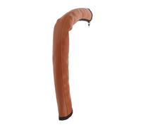 MOBUTOFU Stroller Handle Cover Double Stroller Handlebar Grip Replacement Baby Pushchair Armrest Protector Artificial Leather Zipper Closure Brown