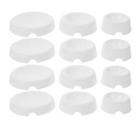 MOBUTOFU Sugar Craft Drying Tray 12Pcs Plastic Button Fondant Flower Moulds with Curved Design for Even Drying, Reusable Cake Decorating Tool for Sugar Paste Floral Arrangement