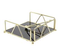 MOBUTOFU Tissue Box Holder Iron Storage Rack with Smooth Bottom and Unique Design for Party and Kitchen