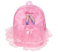 MOBUTOFU Toddler Girls Ballet Dance Backpack Pink Silk Satin Tutu
