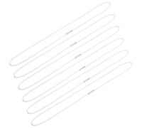MOBUTOFU Trash Can Bands 6pcs White Elastic Rope Bands 70cm for Large Trash Cans, Securely Holds Garbage Bags and Prevents Slipping for Home Kitchen Use