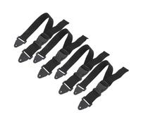 MOBUTOFU Trash Can Lid Lock Strap Animal Protection Security 4pcs with Adjustable Hook Universal Fit Webbing and Plastic Material for Outdoor Garbage Bins for Trash Cans