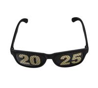 MOBUTOFU Unique 2025 New Year's Party Glasses Neon Costume Accessories for Graduation New Year's Eve and Birthday Parties