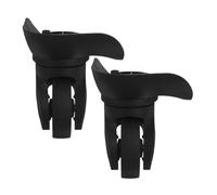 MOBUTOFU Universal Luggage Suitcase Wheels Replacement Swivel Trolley Case Caster Wheels Black Single-Row Pair for Travel Suitcases