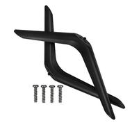 MOBUTOFU Universal Tv Stand Legs Replacement Sl lack Design 1 Pair with Double Hole Plastic Feet, Adjustable Base with Space-saving Feature for Tabletop Tvs for Office and Conference