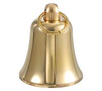 MOBUTOFU Vintage Brass Hanging Bell Pendant for Handmade Wedding Ornaments and Festive Decorations with Smooth Edges and Classic Design for Holiday Atmosphere