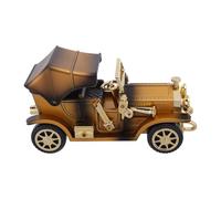 MOBUTOFU Vintage Car Music Box in Retro Truck Shape with Effortless Operation and Collectible Plastic Design, for Holiday Celebrations and Office Decor, Classic Golden Finish Ornament