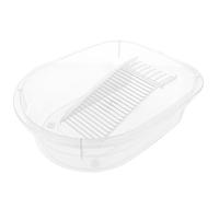 MOBUTOFU Washboard Basin Laundry Set with Sturdy PP Material Hand Wash Clothes Basin for and Student Dormitory Use