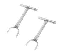 MOBUTOFU Water Shut Off Tool 2Pcs with U-Shaped Heads and T-Handle, 27Cm Long (3Cm 5Cm Openings) Multi Purpose Plumbing Valve Wrench for Home Water Systems and Gas Valve Repair