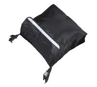 MOBUTOFU Waterproof Nylon Wheelchair Hanging Bag with Clip On/Off Straps, Black Mobility Device Storage Pouch for Wheelchair Armrest and Trolley Use