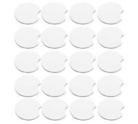 MOBUTOFU Wear-Resistant Sublimation Car Cup Mats 50Pcs Blank White Non-Slip Coasters for Drink Holders in Vehicles