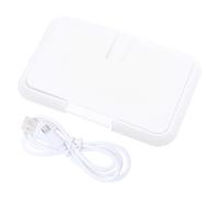 MOBUTOFU Wet in Heating Constant Material Temperature and Abs Portable Tissue Box with Use Can be Put in Bag, Practical Warmer Babies When Going Wipes Baby