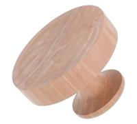 MOBUTOFU Wood Mini Pancake Mold 6cm Diameter Wooden Tortilla Press Flat Round Burger Maker Hand Pie Dough Presser for Home Kitchen Baking