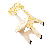 MOBUTOFU Wooden Children's Learning Chair Giraffe Design Easy to Clean Kids Seat