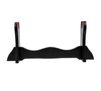 MOBUTOFU Wooden Desktop Flute Display Stand Single-tier Xiao and Flute Storage Rack Handcrafted Music Instrument Holder for Home and Studio