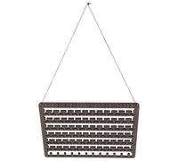 MOBUTOFU Wooden Earring Holder with Easy Access Wall Mounted Jewelry Organizer Space-saving Design for Earrings and Necklaces for Home Decor and Dressing Rooms