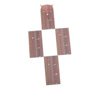 MOBUTOFU Wooden Growth Chart Ruler for Child's Room Wall Decor Height Measurement and Record Height Changes Brown Wood Material with Adorable and Whimsical Design for Home Nursery