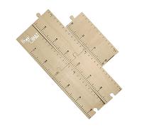 MOBUTOFU Wooden Height Charts Growth Chart Ruler for Recording Development Moments Easy to Stick Height Marker and Decorating Your Boys and Girls's Room with Beige for Toddlers and Babies