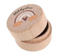 MOBUTOFU Wooden Tooth Collection Box for Boys and Girls Cute Tooth Fairy Keepsake Holder Stores Lost as Souvenir for Little Girl Boy