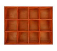 MOBUTOFU Wooden Wardrobe Clothes Organizer with 12 Compartments, Multi-compartment Design for Quick Access, Stylish and Modern Drawer Organizer for Socks and Underwear Storage