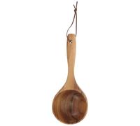 MOBUTOFU Wooden Water Ladle Bath Scoop Ergonomic Design Acacia Wood for Sauna Bath and Home Use