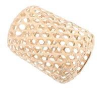 MOBUTOFU Woven Bamboo Lampshade for Ceiling Light and Hanging Lamp, Lightweight with Smooth Surface, Featuring Handcrafted Design for Cafes and Dining Rooms
