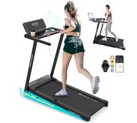 Mobvoi Home Smart AI Treadmill Ultra 6% Incline 3 in 1 Walking Pad Treadmills for Home Office TicSports APP 2.5HP Running Treadmill Handrail Holder for Cup Phone Laptop Speaker 12 KMH 120KG