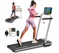 Mobvoi Home Treadmill SE Smart AI 3 in 1 Folding Treadmill Walking Pad Under Desk Running Machine 2.5 HP Compact Portable Remote Control TicSports APP Easy to Store for Home Office 120 KG 12 KMH