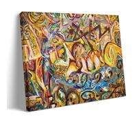 Moby Dick by Jackson Pollock Poster Canvas Wall Decor Art Painting Prints on Modern Artwork for Living Room,Bathroom,Bedroom,Home 08x12inch(20x30cm)