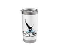 Moby Dick Nantucket Island Map Whale Tale Stainless Steel Insulated Tumbler