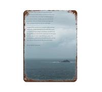 Moby Dick (The Whale) Extract Retro Poster Metal Tin Sign Chic Art Retro Iron Painting Bar People Cave Cafe Family Garage Poster Wall Decoration 12x16inch(30x40cm)