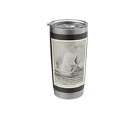 Moby Dick Whale Attacking a Whaling Ship (1892) Stainless Steel Insulated Tumbler