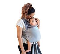 Moby Easy Baby Wrap - Baby Sling Carrier for Newborn to Toddler - Carrier Slings - Perfect Baby Holder for Mom & Dad - Adjustable for All Body Types - Can Carry Babies up to 33 lbs - Smoked Pearl
