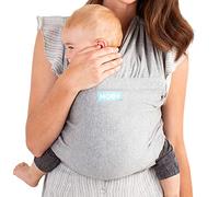 Moby Fit Baby Wrap - Baby Wrap Carrier for Newborn to Toddler - Carrier Slings - Perfect Baby Holder for Mom & Dad - Adjustable for All Body Types - Can Carry Babies up to 33 lbs - Grey